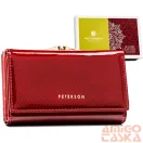 Peterson női bőr pénztárca PTN 42108-SBR – piros