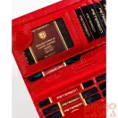 Peterson női bőr pénztárca PTN 421431-SBR – piros
