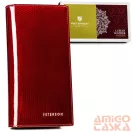 Peterson női bőr pénztárca PTN 421431-SBR – piros