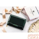 Peterson női műbőr pénztárca PTN 001-LAK – zöld