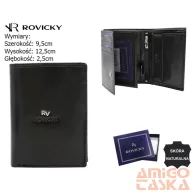 Rovicky férfi bőr pénztárca RV-7680278-BCA