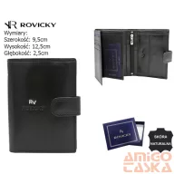 Rovicky férfi bőr pénztárca RV-7680278-9-BCA