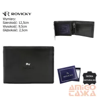 Rovicky férfi bőr pénztárca RV-7680286-BCA