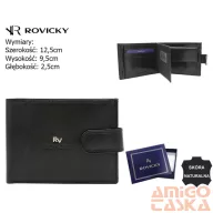 Rovicky férfi bőr pénztárca RV-7870-9-BCA