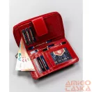 Peterson női bőr pénztárca PTN RD-48-GCL – piros