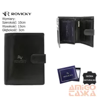 Rovicky férfi bőr pénztárca RV-7680272-IL-L-BCA
