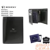 Rovicky férfi bőr pénztárca RV-7680272-IL-BCA