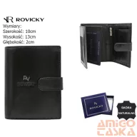 Rovicky férfi bőr pénztárca RV-7680277-L-BCA