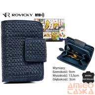 Rovicky női bőr pénztárca R-613-DDW – kék