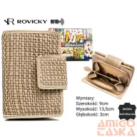 Rovicky női bőr pénztárca R-613-DDW – bézs