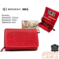 Rovicky női bőr pénztárca R-615-DDW – piros