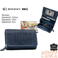 Rovicky női bőr pénztárca R-615-DDW – kék