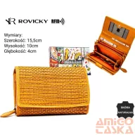 Rovicky női bőr pénztárca R-615-DDW – sárga