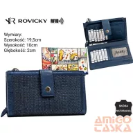 Rovicky női bőr pénztárca R-861-DDW – kék