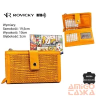 Rovicky női bőr pénztárca R-861-DDW – sárga