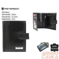 Peterson férfi bőr pénztárca PTN 303Z-PR 2-1-1