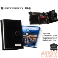 Peterson férfi bőr pénztárca PTN 317Z-PR 2-1-1