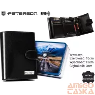 Peterson férfi bőr pénztárca PTN 324Z-PR 2-1-1