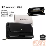 Rovicky férfi bőr pénztárca CPR-043-RVT – fekete