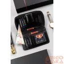 Peterson női bőr pénztárca PTN RD-48-GCL – fekete