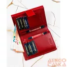 Peterson női pénztárca ajándékszett PTN SET-D-66-KCS – piros