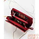 Peterson női pénztárca ajándékszett PTN SET-D-67-KCS – piros