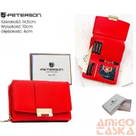 Peterson női műbőr pénztárca PTN 0015-SAF