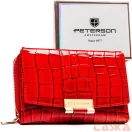 Peterson női műbőr pénztárca PTN 0015-DS Red