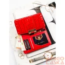 Peterson női műbőr pénztárca PTN 0015-DS Red