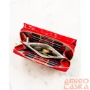 Peterson női műbőr pénztárca PTN 0015-DS Red