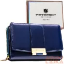 Peterson női műbőr pénztárca PTN 0015-F – kék