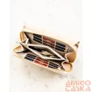 Peterson női műbőr pénztárca PTN 0015-LAK – bézs