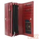 Peterson női bőr pénztárca PTN 1680177-TVT – piros