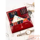Peterson női bőr pénztárca PTN 1680166-TVT – piros