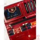 Peterson női bőr pénztárca PTN 1680166-TVT – piros