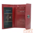 Peterson női bőr pénztárca PTN 27074-TVT – piros