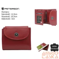 Peterson női bőr pénztárca PTN 70614-9-TVT – piros