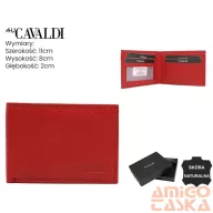 4U Cavaldi férfi bőr pénztárca CW1017-NDM – piros