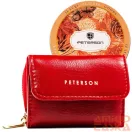 Peterson női műbőr pénztárca PTN 011-F-PUS – piros
