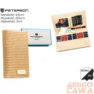 Peterson női bőr és műbőr pénztárca PTN PS1431-CRV