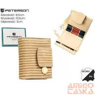 Peterson női bőr és műbőr pénztárca PTN PS329-CRV