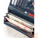 Peterson női bőr és műbőr pénztárca PTN PX22-DYS – kék