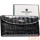 Peterson női műbőr pénztárca PTN-POR-03-CB – szürke