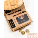 Peterson női műbőr pénztárca PTN-POR-05-CB – bézs