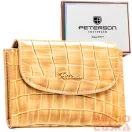 Peterson női műbőr pénztárca PTN-POR-05-CB – bézs