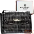 Peterson női műbőr pénztárca PTN-POR-05-CB – szürke