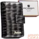 Peterson női műbőr pénztárca PTN-POR-02-CB – szürke