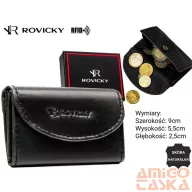 Rovicky férfi bőr pénztárca R-M01-LWC – fekete