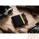 Peterson férfi bőr pénztárca PTN 304E 2-1-1 RASTA