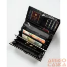Peterson női bőr pénztárca PTN 1680166-TVT – fekete